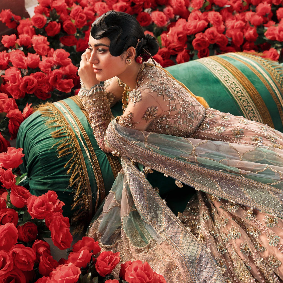 Afrozeh wedding collection 2022 for Asian women UK and USA