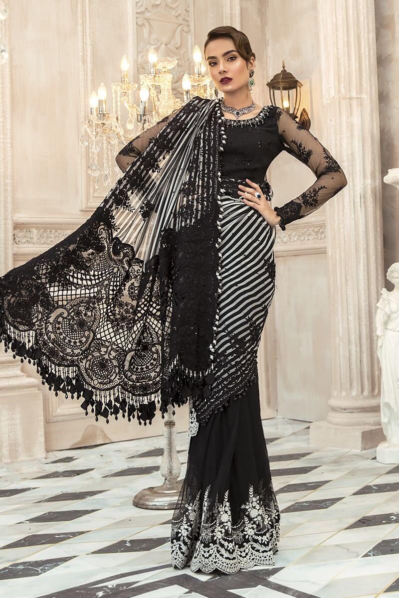 Maria B Saree UK and USA Pakistani designer Saree