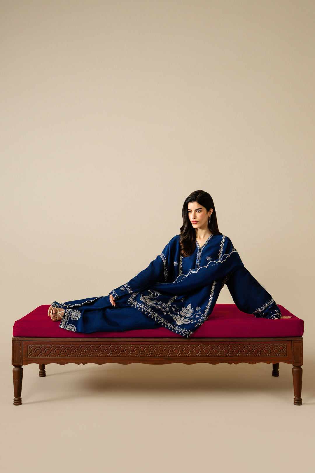 Buy ZAHA | SERAE SILK '25 Online Pakistani designer dresses at Great Price! Available For Next Day Delivery in UK, France & Germany. Zaha dresses created by Khadija Shah from Pakistan & for SALE in the UK, USA, Manchester & London. Book now ready to wear & unstitched at Lebaasonline.