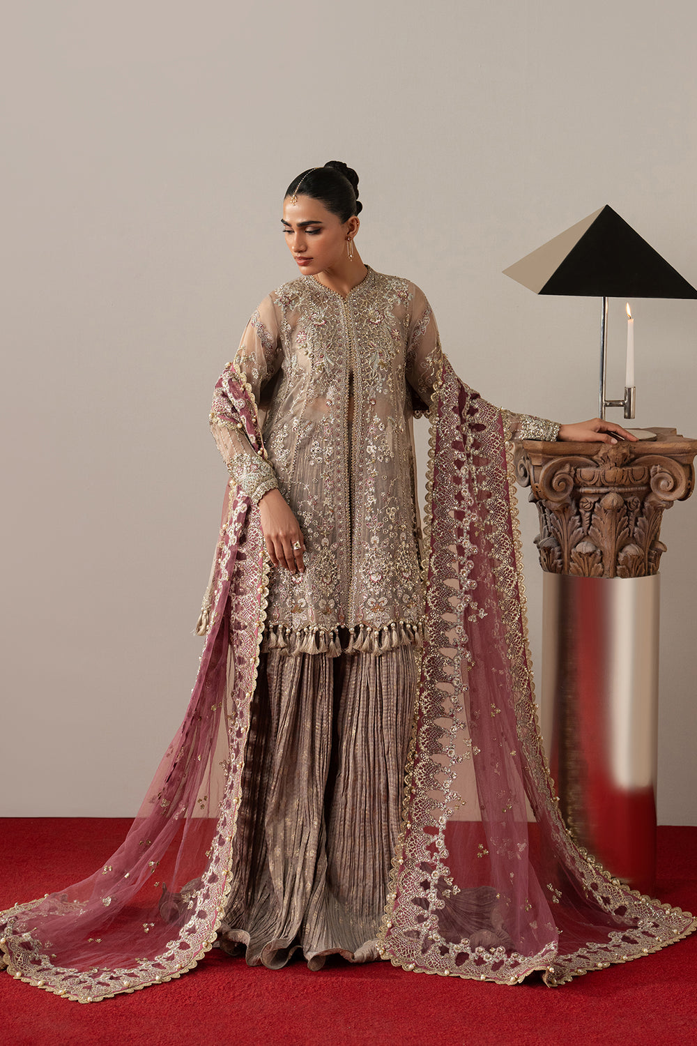 Afrozeh Aure ’26 Gilded Grace embroidered Pakistani designer dress