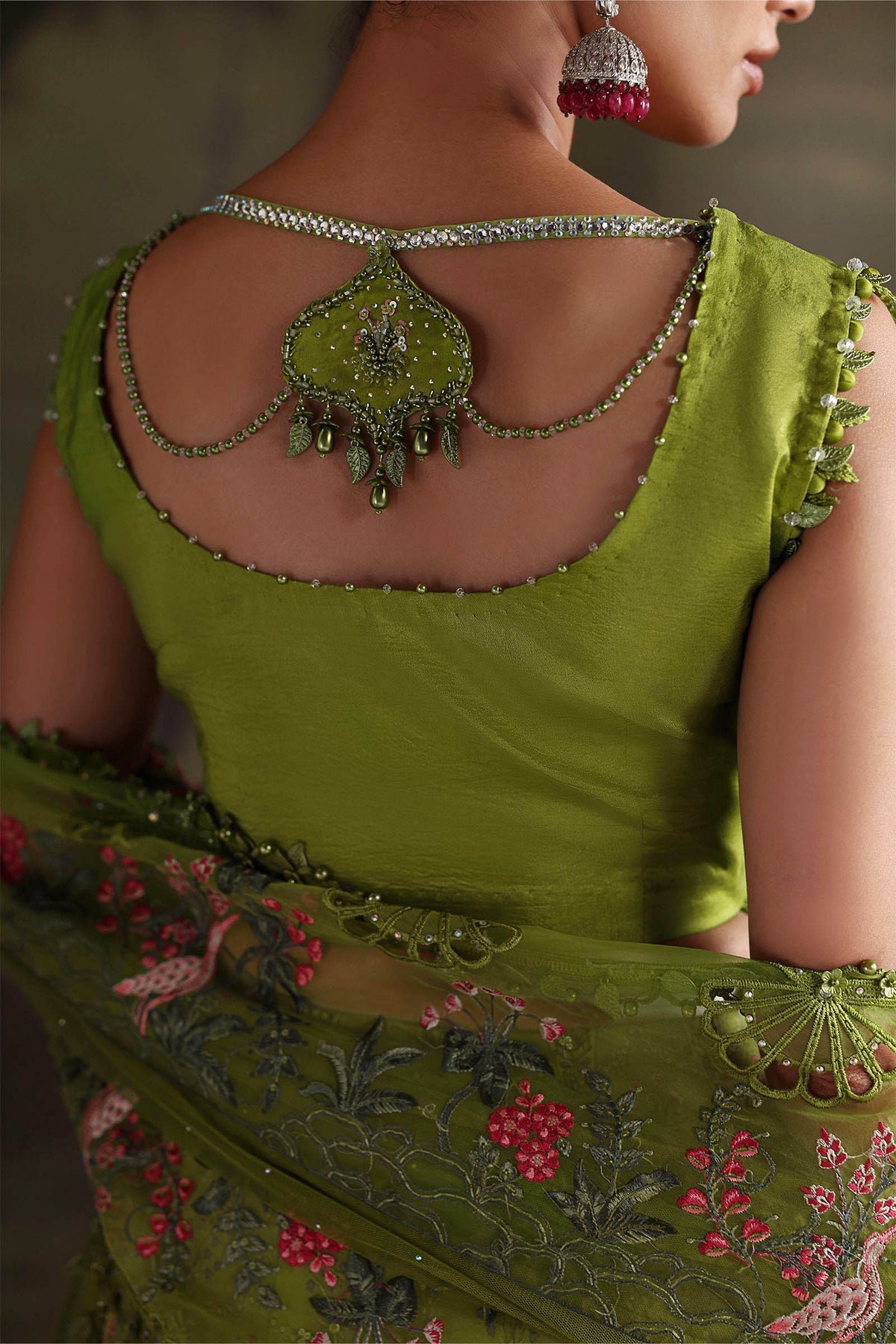 Maria B Soiree 2026 green Pakistani designer suit