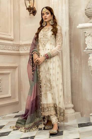 MBROIDERED Eid Collection 2020 – Off White (BD-1902)
