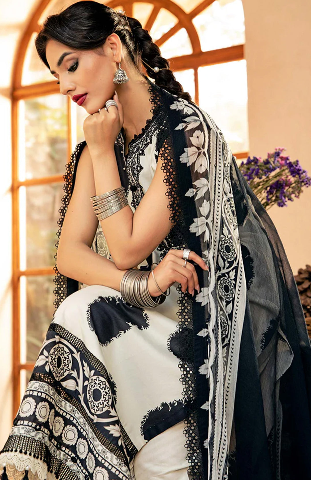 Shop the latest Mbasics Eid II collection of Maria B Eid 2025 Clothes Unstitched/ready 3 Piece Suits for Winter 2025 and also for Spring/Summer. Available for customisation at LebaasOnline. Maria B's latest lawn, digital print attire and MBROIDERED Pakistani Suits for Women in the UK, USA