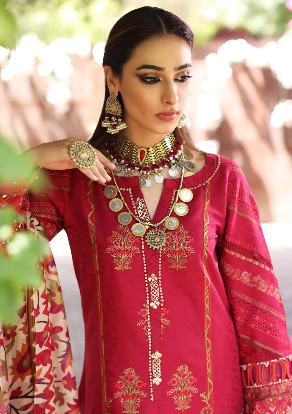 Buy KAHF | Lawn Collection Pakistani Embroidered Clothes For Women at Our Online Designer Boutique UK, Indian & Pakistani Wedding dresses online UK, Asian Clothes UK Jazmin Suits USA, Baroque Chiffon Collection 2025 & Eid Collection Outfits in USA on express shipping available @ Lebaasonline.
