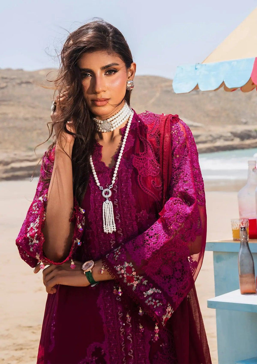 ELAF | HAI KUCH" FESTIVE LAWN 2024 | EHK-01B Gulzar - LebaasOnline