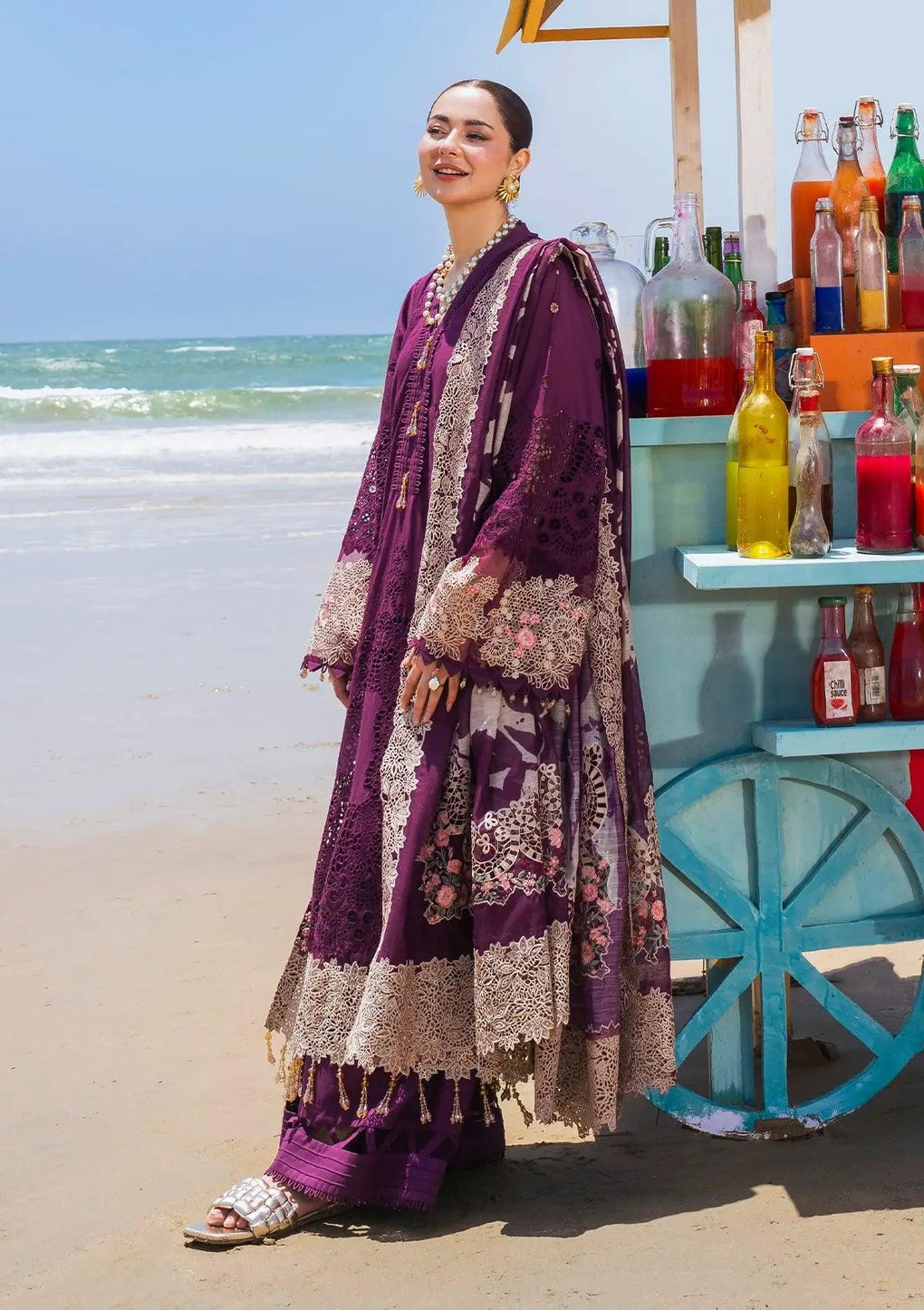 ELAF | HAI KUCH" FESTIVE LAWN 2024 | EHK-06 Hania - LebaasOnline