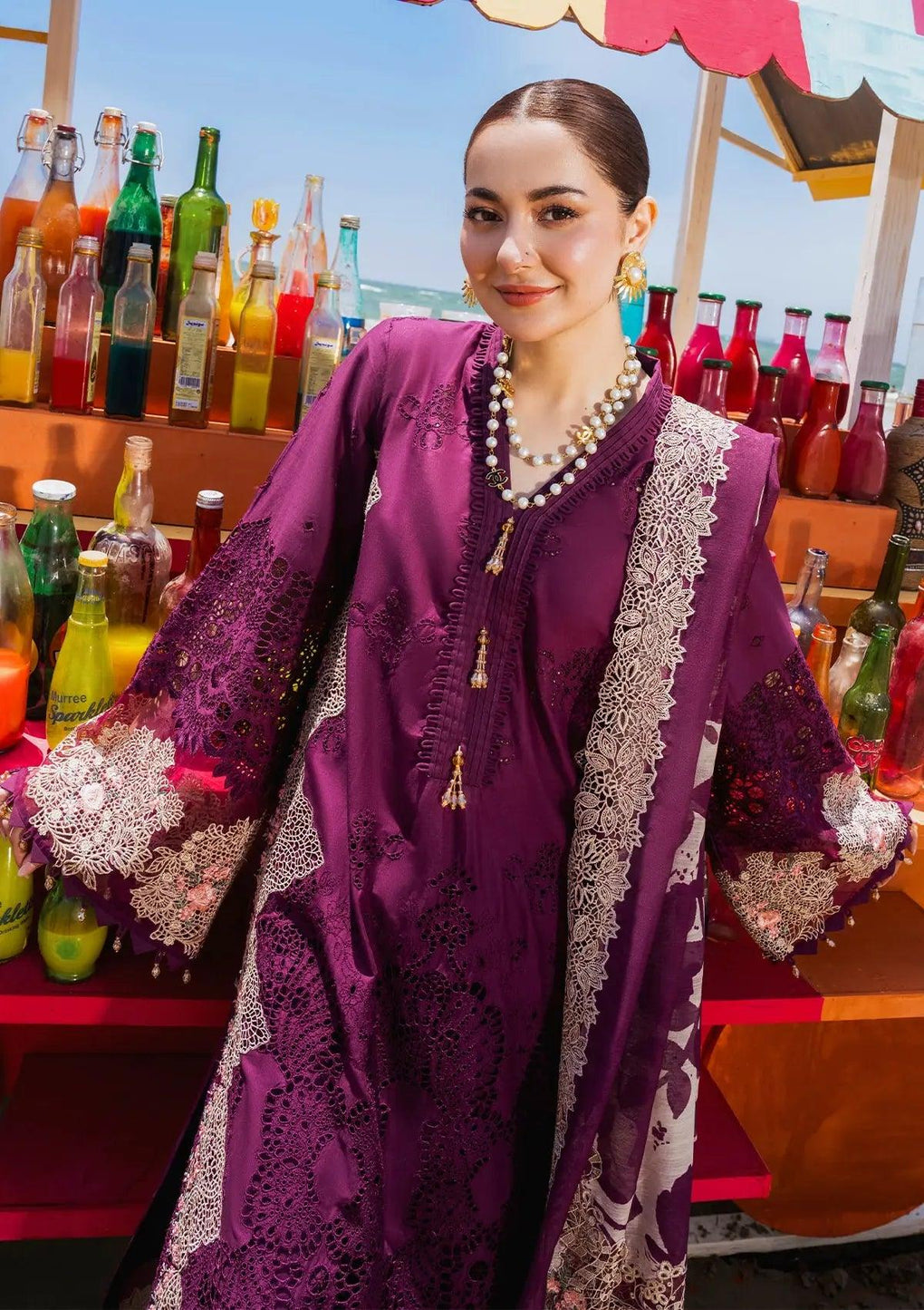 ELAF | HAI KUCH" FESTIVE LAWN 2024 | EHK-06 Hania - LebaasOnline