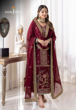 Load image into Gallery viewer, Buy ASIM JOFA | JHILMIL&#39;23 Collection New collection of ASIM JOFA WEDDING LAWN COLLECTION 2023 from our website. We have various PAKISTANI DRESSES ONLINE IN UK, ASIM JOFA CHIFFON COLLECTION. Get your unstitched or customized PAKISATNI BOUTIQUE IN UK, USA, UAE, FRACE , QATAR, DUBAI from Lebaasonline @ Sale price