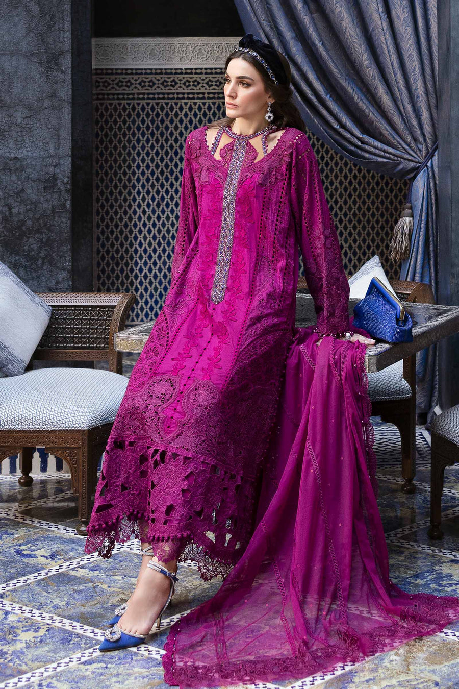 Shop the latest Luxury Lawn collection of Maria B Lawn 2025 Clothes Unstitched/ready 3 Piece Suits for Winter 2025 and also for Spring/Summer. Available for customisation at LebaasOnline. Maria B's latest lawn, digital print attire and MBROIDERED Pakistani Suits for Women in the UK, USA