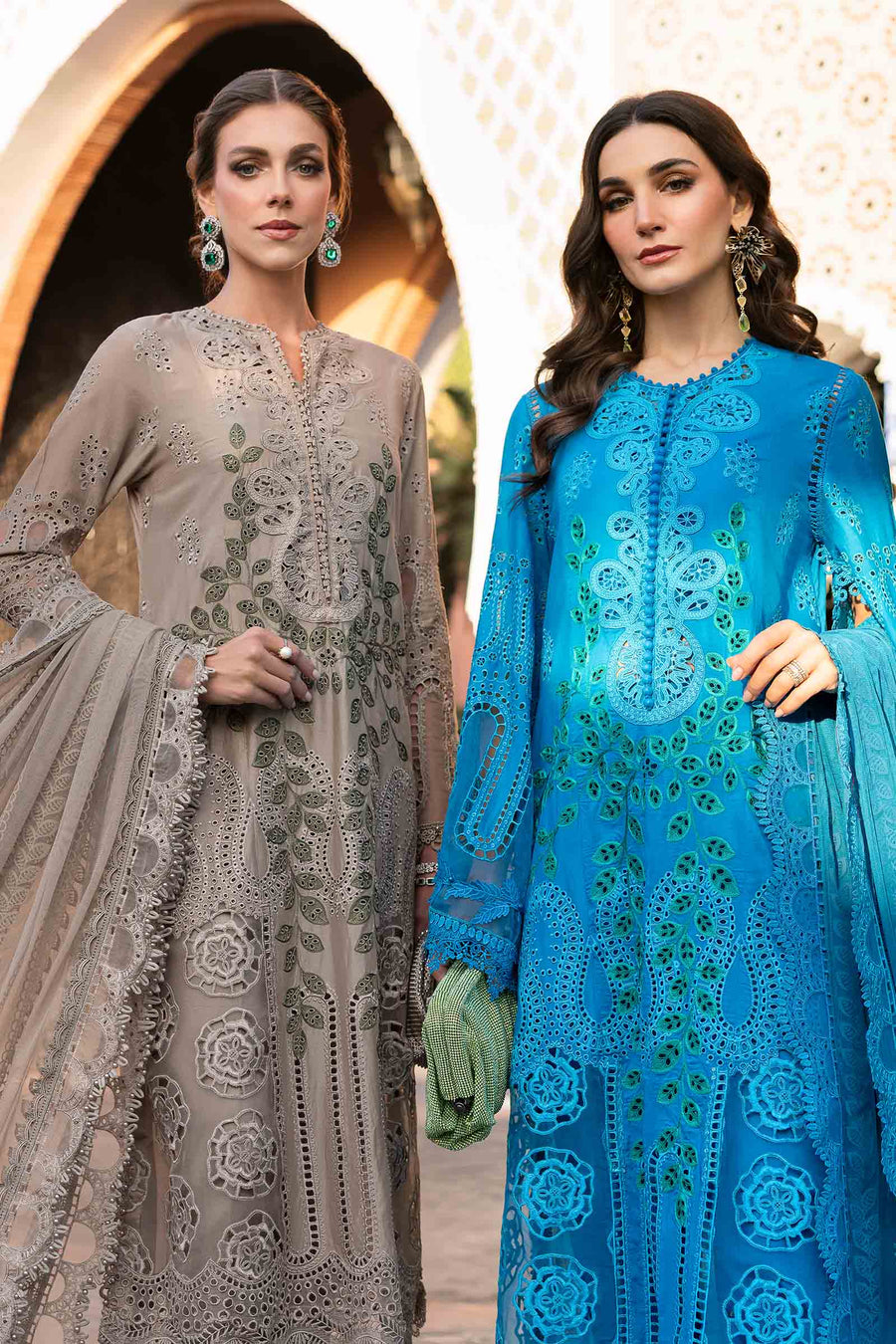 Shop the latest Luxury Lawn collection of Maria B Lawn 2025 Clothes Unstitched/ready 3 Piece Suits for Winter 2025 and also for Spring/Summer. Available for customisation at LebaasOnline. Maria B's latest lawn, digital print attire and MBROIDERED Pakistani Suits for Women in the UK, USA