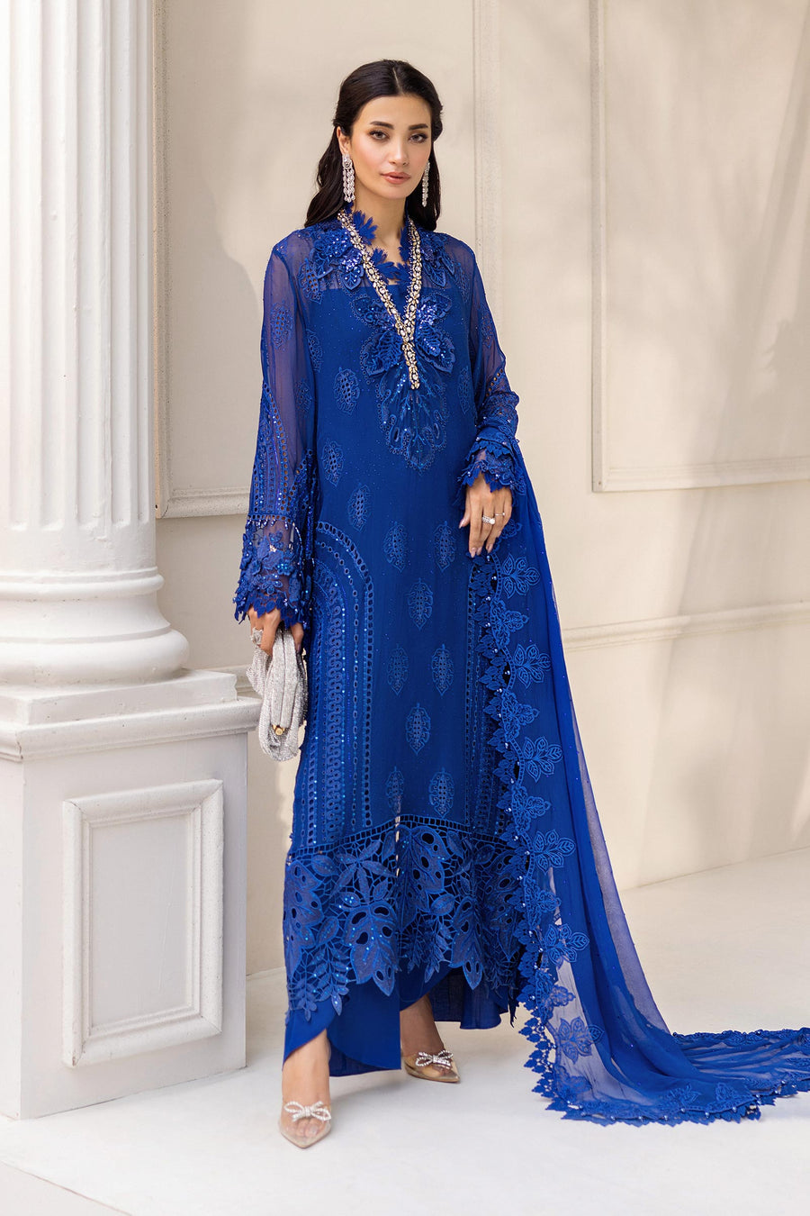 Buy Maria B Mbroidered Chiffon 2025 | MPC-25-103 Chiffon Pakistani designer dresses in UK from our website We have all Pakistani designer clothes of Maria b Chiffon 2025 Imrozia, Sobia Nazir Various Pakistani boutique dresses can be bought online from our website Lebaasonline in UK , USA, America