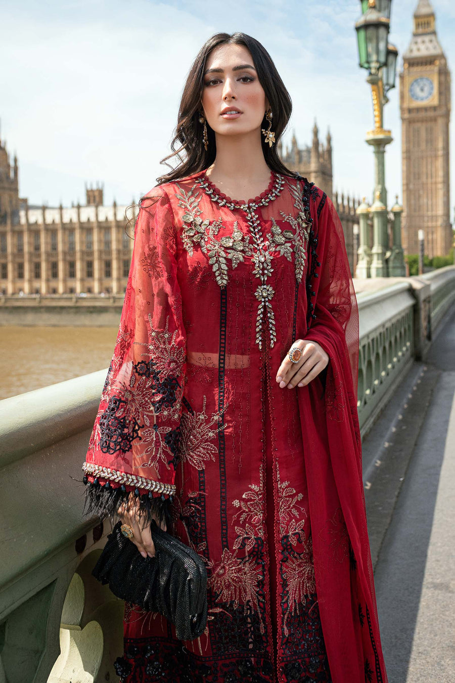 Shop the latest Soiree Formal collection of Maria B 2025 Clothes Unstitched/ready 3 Piece Suits for Winter 2025 and also for Spring/Summer. Available for customisation at LebaasOnline. Maria B's latest lawn, digital print attire and MBROIDERED Pakistani Suits for Women in the UK, USA