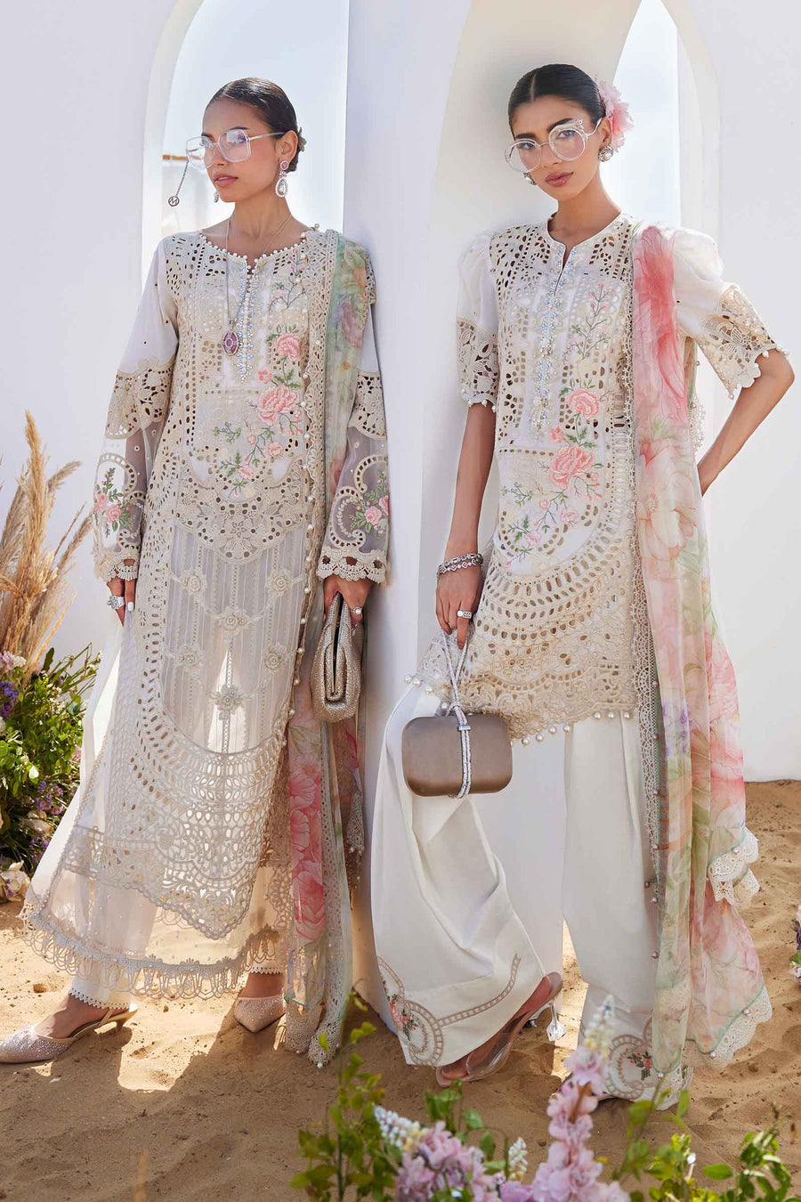 Shop the latest Luxury Lawn collection of Maria B Lawn Eid II 2025 Clothes Unstitched/ready 3 Piece Suits for Winter 2025 and also for Spring/Summer. Available for customisation at LebaasOnline. Maria B's latest lawn, digital print attire and MBROIDERED Pakistani Suits for Women in the UK, USA