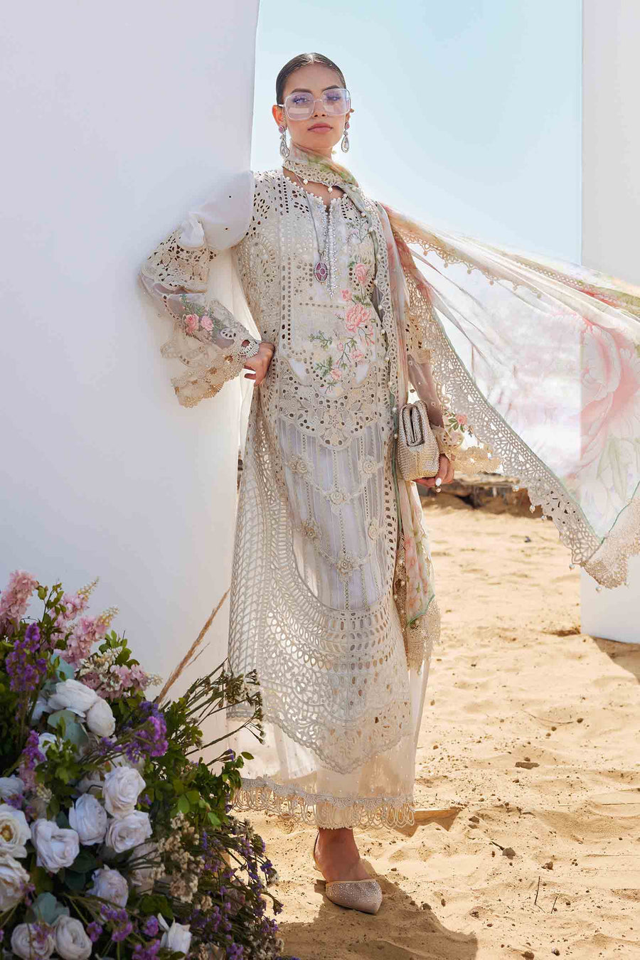 Shop the latest Luxury Lawn collection of Maria B Lawn Eid II 2025 Clothes Unstitched/ready 3 Piece Suits for Winter 2025 and also for Spring/Summer. Available for customisation at LebaasOnline. Maria B's latest lawn, digital print attire and MBROIDERED Pakistani Suits for Women in the UK, USA