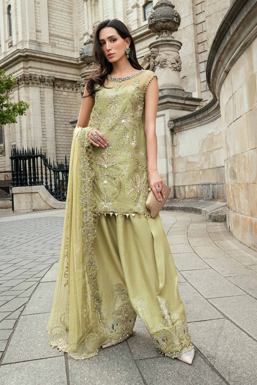 Shop the latest Soiree Formal collection of Maria B 2025 Clothes Unstitched/ready 3 Piece Suits for Winter 2025 and also for Spring/Summer. Available for customisation at LebaasOnline. Maria B's latest lawn, digital print attire and MBROIDERED Pakistani Suits for Women in the UK, USA