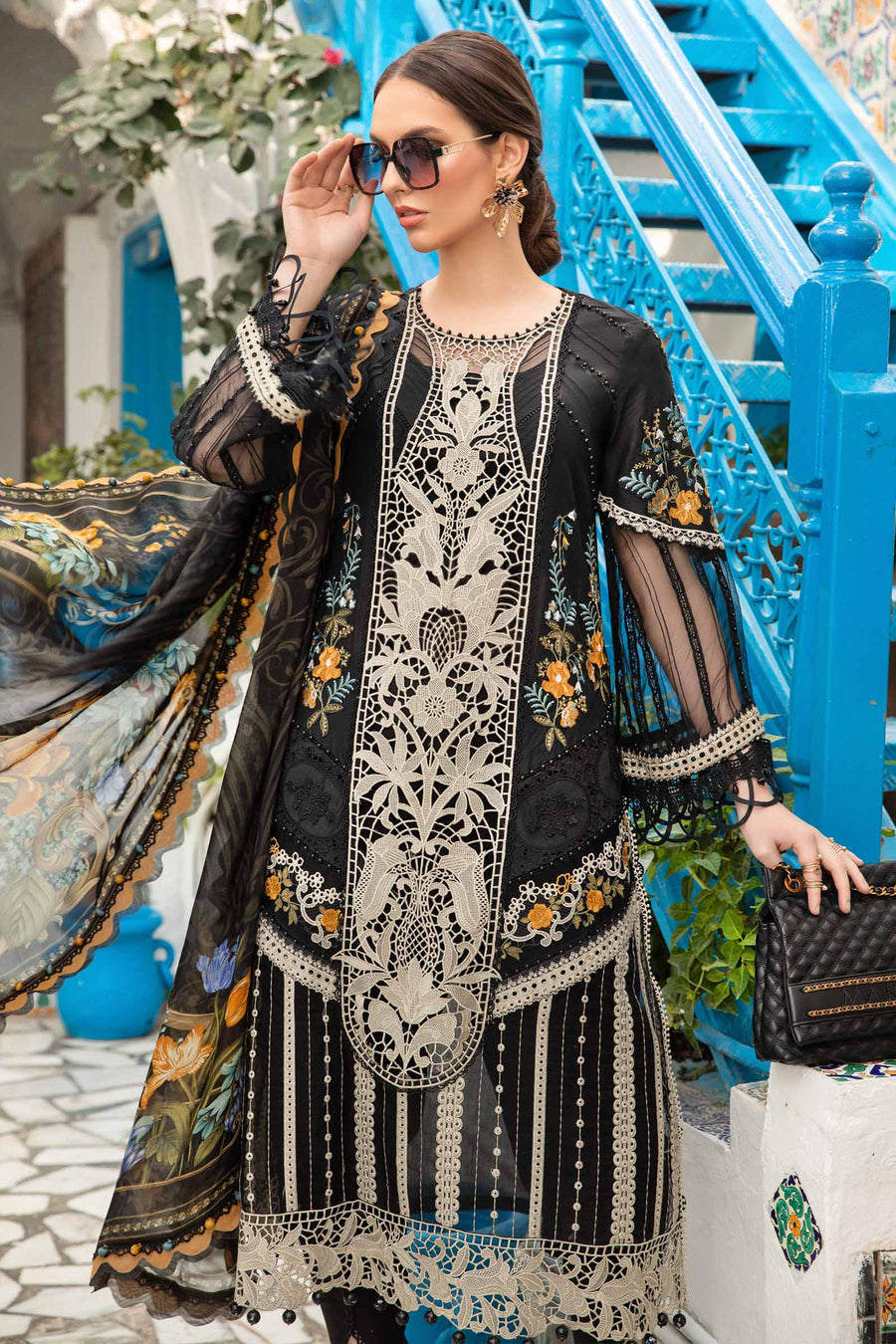 Shop the latest Luxury Lawn collection of Maria B Lawn 2024 Clothes Unstitched/ready 3 Piece Suits for Winter 2024 and also for Spring/Summer. Available for customisation at LebaasOnline. Maria B's latest lawn, digital print attire and MBROIDERED Pakistani Suits for Women in the UK, USA - Next Day Delivery!