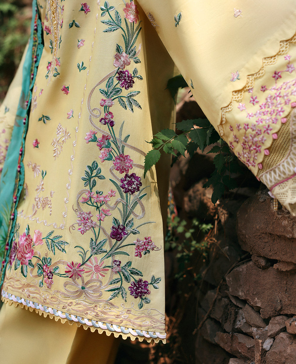 Buy Republic Womenswear | TALIA Summer Lawn '25 | LINA (D3-A) wear for the Pakistani look. The heavy embroidery salwar kameez, Designer designs of Republic women's wear, Maria B, Asim Jofa, Crimson are available in our Pakistani designer boutique. Get Velvet suits in UK USA, UAE, France from Lebaasonline @ Sale Prize.
