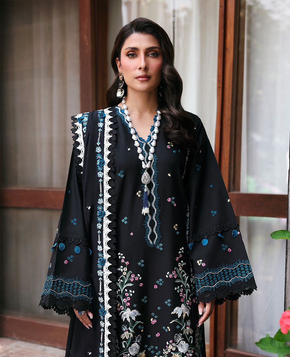 Buy Republic Womenswear | TALIA Summer Lawn '25 | ZARAE (D5-B) wear for the Pakistani look. The heavy embroidery salwar kameez, Designer designs of Republic women's wear, Maria B, Asim Jofa, Crimson are available in our Pakistani designer boutique. Get Velvet suits in UK USA, UAE, France from Lebaasonline @ Sale Prize.