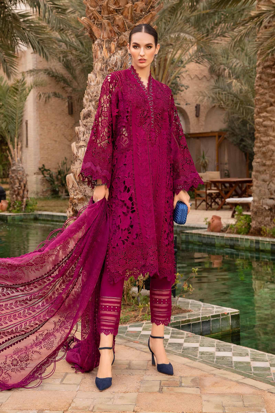 Shop the latest Luxury Lawn collection of Maria B Lawn 2024 Clothes Unstitched/ready 3 Piece Suits for Winter 2024 and also for Spring/Summer. Available for customisation at LebaasOnline. Maria B's latest lawn, digital print attire and MBROIDERED Pakistani Suits for Women in the UK, USA - Next Day Delivery!