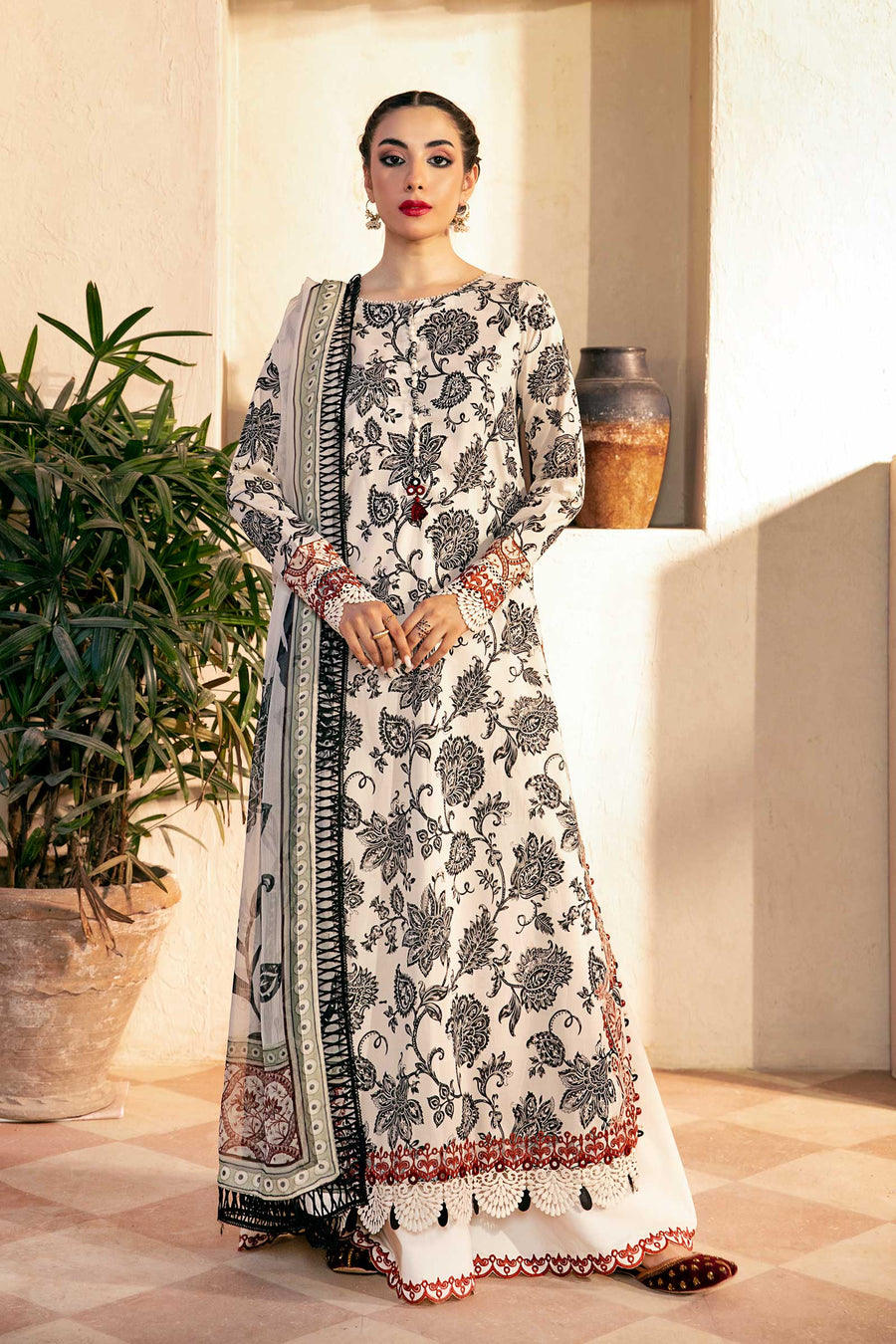 Shop the latest Mbasics Eid II collection of Maria B Eid 2025 Clothes Unstitched/ready 3 Piece Suits for Winter 2025 and also for Spring/Summer. Available for customisation at LebaasOnline. Maria B's latest lawn, digital print attire and MBROIDERED Pakistani Suits for Women in the UK, USA
