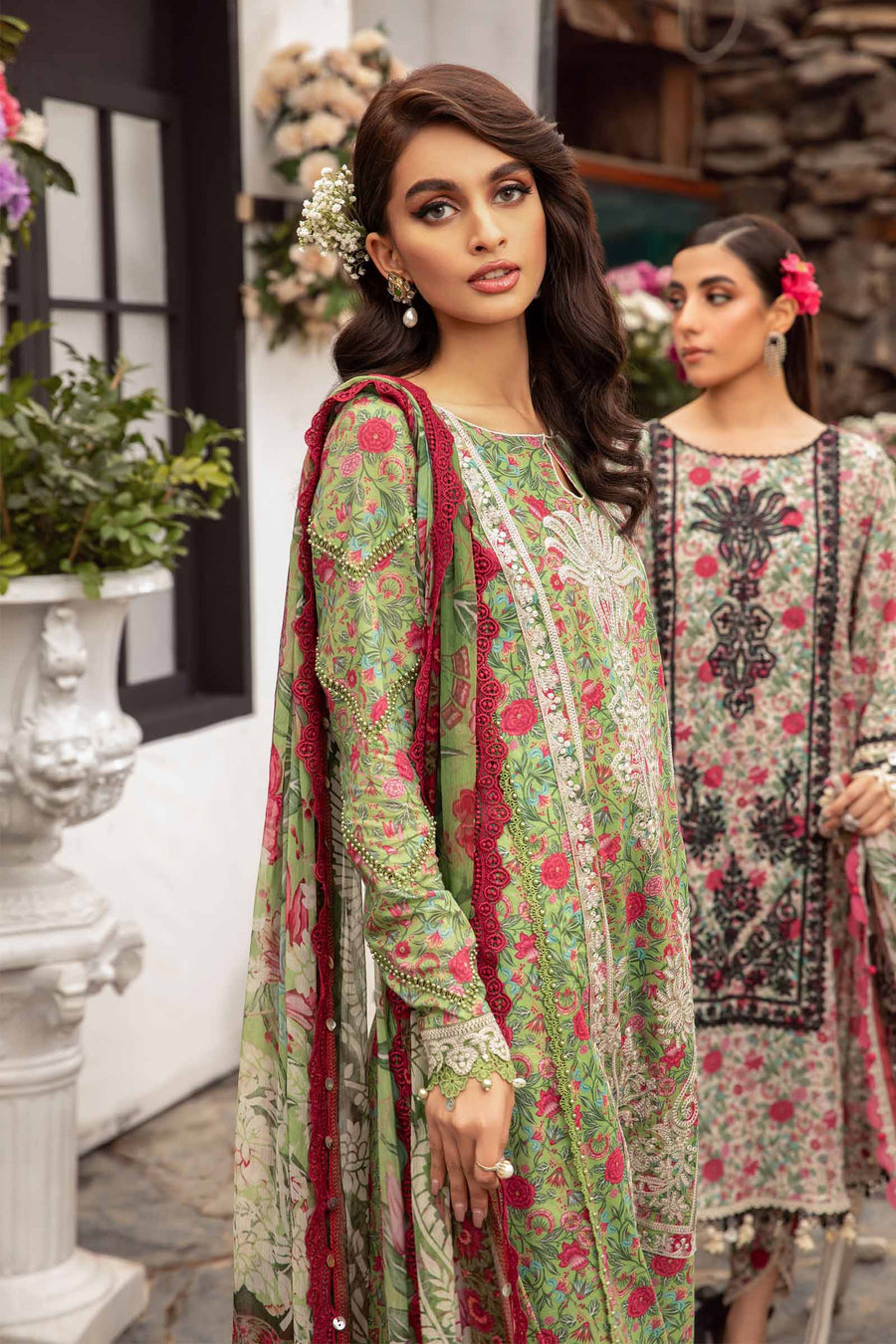 MARIA B | M PRINTS 2024 Teal dress by Maria B Pakistani Summer dresses 2024 at Lebaasonline. Discover Maria B Pakistani Fashion Clothing UK that matches to your style for this Summer. Shop today Pakistani Wedding dresses USA on discount price! Get express shipping in Belgium, UK, USA, France in SALE!