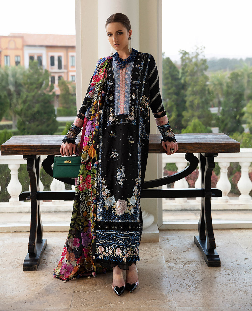 Buy Womenswear ILANA EID LUXURY LAWN'24 wear for the Pakistani look. The heavy embroidery salwar kameez, Designer designs of Republic women's wear, Maria B, Asim Jofa, Crimson are available in our Pakistani designer boutique. Get Velvet suits in UK USA, UAE, France from Lebaasonline @ Sale Prize.