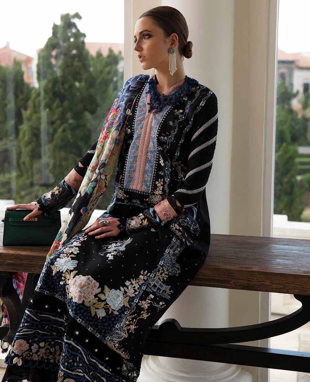 Buy Womenswear ILANA EID LUXURY LAWN'24 wear for the Pakistani look. The heavy embroidery salwar kameez, Designer designs of Republic women's wear, Maria B, Asim Jofa, Crimson are available in our Pakistani designer boutique. Get Velvet suits in UK USA, UAE, France from Lebaasonline @ Sale Prize.
