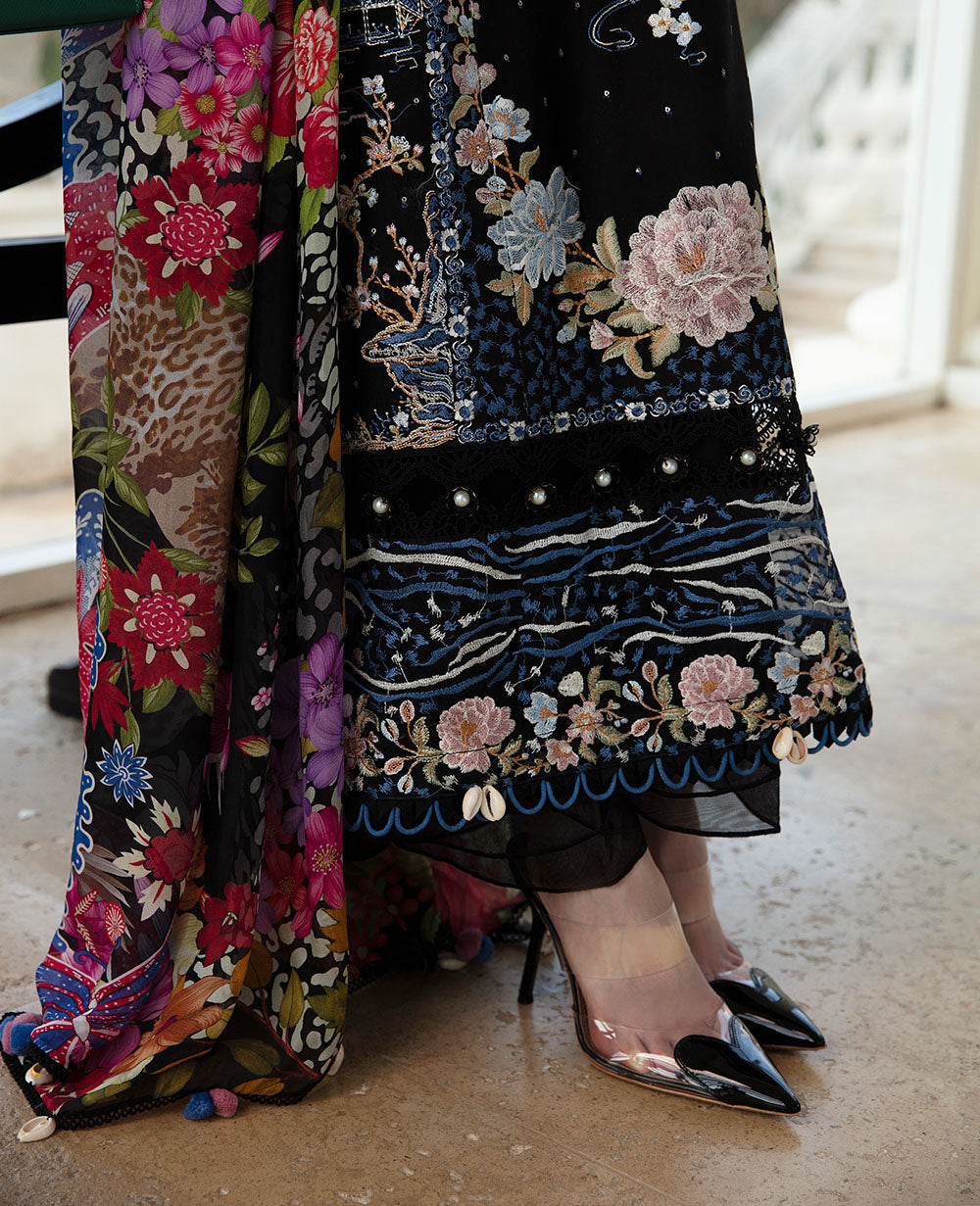 Buy Womenswear ILANA EID LUXURY LAWN'24 wear for the Pakistani look. The heavy embroidery salwar kameez, Designer designs of Republic women's wear, Maria B, Asim Jofa, Crimson are available in our Pakistani designer boutique. Get Velvet suits in UK USA, UAE, France from Lebaasonline @ Sale Prize.