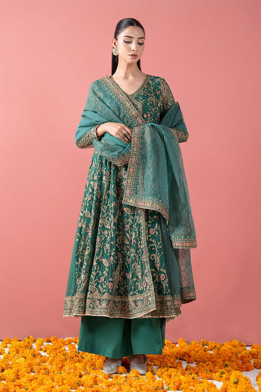 Maria.B | Shehnai Luxury Formal Winter Edit '25 available at Lebaasonline. The largest stockiest of M.prints Dresses in the UK. Shop Maria B Clothes Pakistani wedding. Maria B Chiffons, Mprints, Maria B Sateen Embroidered on discounted price in UK USA Manchester London Australia Belgium UAE France Germany Birmingham on Sale.