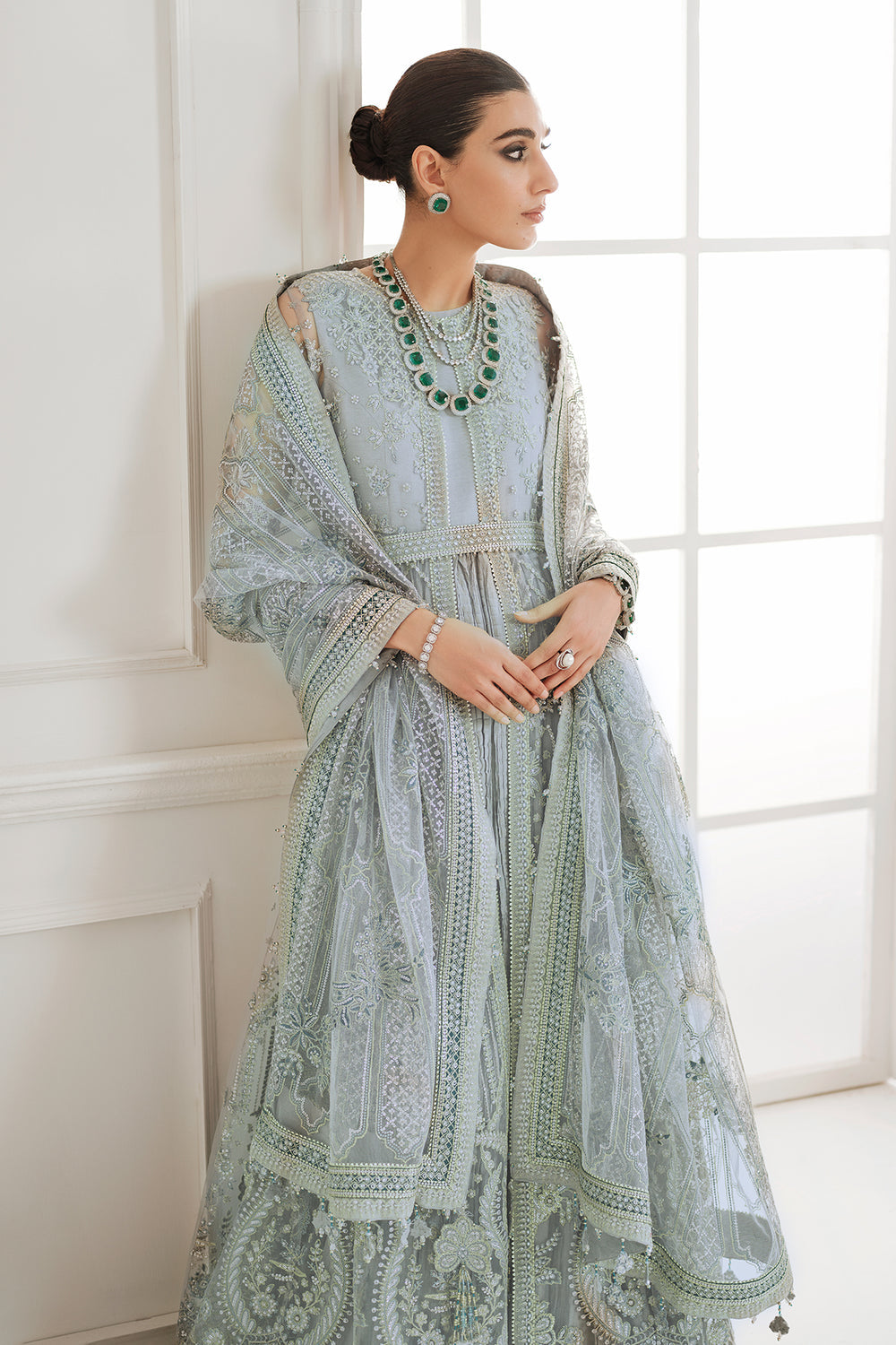 Buy Baroque | EMBROIDERED NET CH10-05 Online at Great Price! Available For UK, France & Germany. Baroque dresse from Pakistan & for SALE in the UK, USA, Manchester & London. Book now ready to wear & unstitched. Shop Wedding, festive, summer or winter branded outfits from Lebaasonline