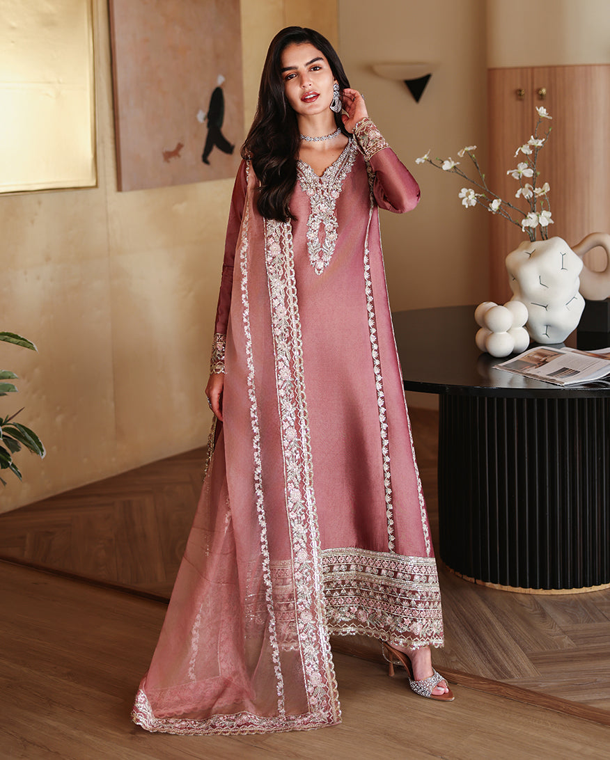 Buy MUSHQ | Zarminay 2026-Pret - "Rowa" Designer Dresses Is an exclusively available for online UK @lebaasonline. PAKISTANI WEDDING DRESSES ONLINE UK can be customized at Pakistani designer boutique in USA, UK, France, Dubai, Saudi, London. Get Pakistani & Indian velvet BRIDAL DRESSES ONLINE USA at Lebaasonline.