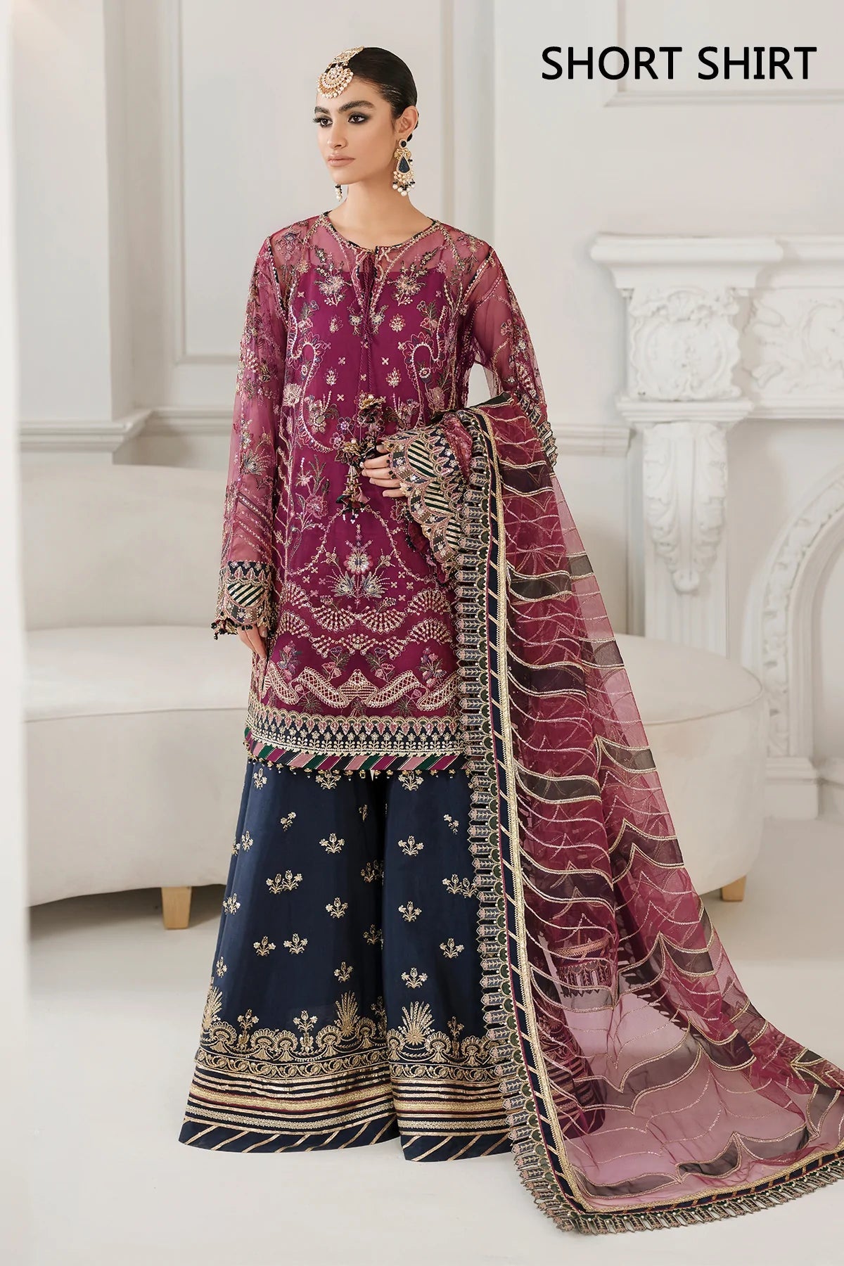 Buy Baroque | Embroidered Net 3Pc Suit CH10-D03 - Collection 2025 Online at Great Price! Available For UK, France & Germany. Baroque dresse from Pakistan & for SALE in the UK, USA, Manchester & London. Book now ready to wear & unstitched. Shop Wedding, festive, summer or winter branded outfits from Lebaasonline