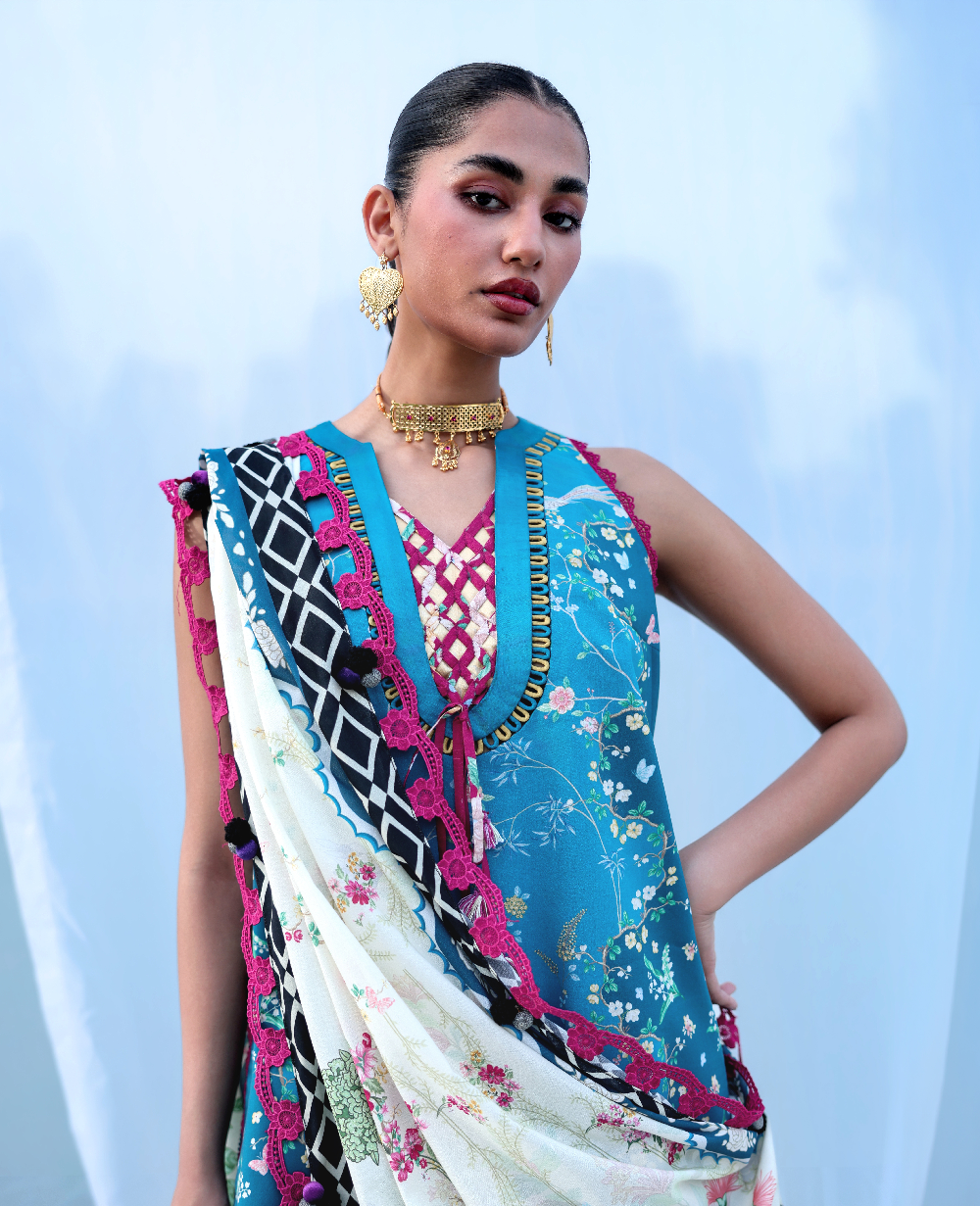 Buy Republic Womenswear | NEOMA Summer Prints '26 | Zariyah wear for the Pakistani look. The heavy embroidery salwar kameez, Designer designs of Republic women's wear, Maria B, Asim Jofa, Crimson are available in our Pakistani designer boutique. Get Velvet suits in UK USA, UAE, France from Lebaasonline @ Sale Prize.