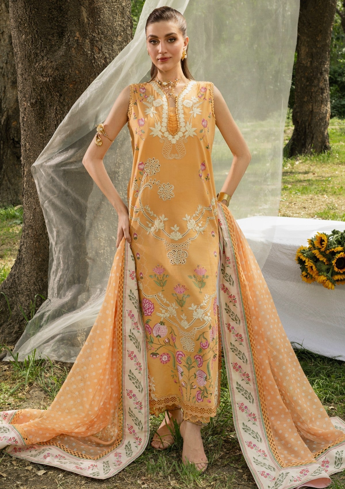 Buy SAIRA SHAKIRA BLOOM LAWN 2026 (LILY-2A) for Eid dress from our official website We are the no. 1 stockists in the world for Crimson Luxury, Maria B Ready to wear. All Pakistani dresses customization and Ready to Wear dresses are easily available in Spain, UK Austria from Lebaasonline at best price.