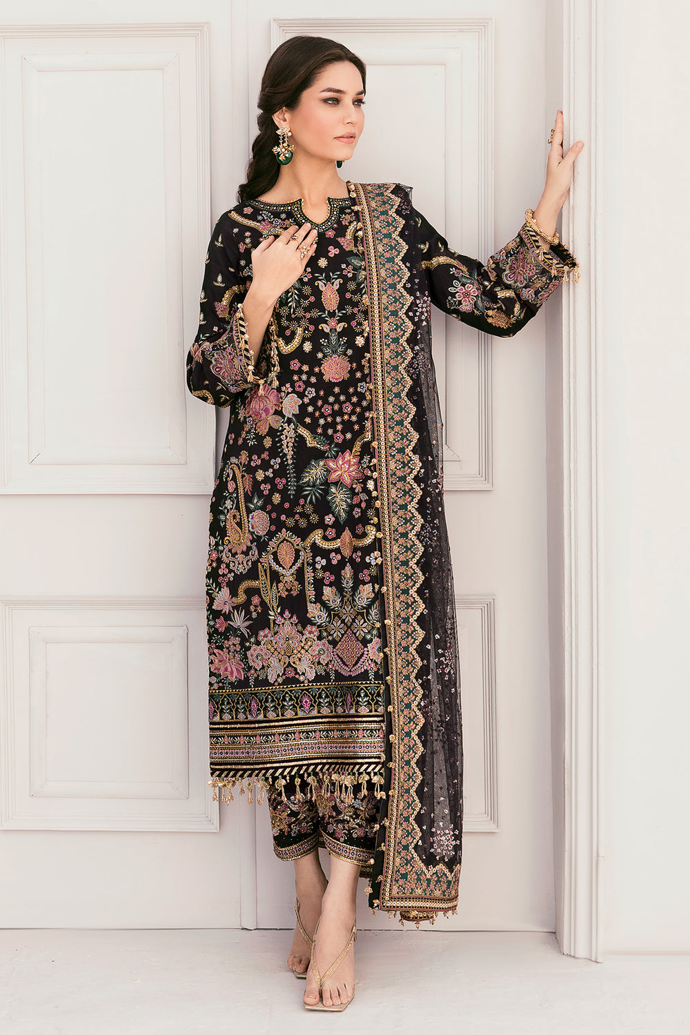 Buy Baroque | EMBROIDERED SILK CH11-04 UNSTITCHED- Collection 2025 Online at Great Price! Available For UK, France & Germany. Baroque dresse from Pakistan & for SALE in the UK, USA, Manchester & London. Book now ready to wear & unstitched. Shop Wedding, festive, summer or winter branded outfits from Lebaasonline