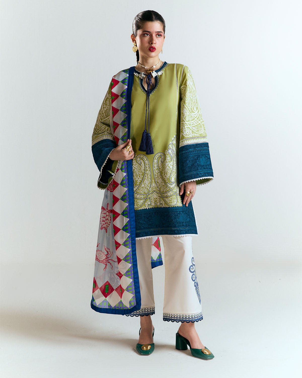 Buy jugnu by Hussain Rehar Embroidered 3pc suit from Lebaasonline delivery available in UK USA France Germany and other countries. Shop summer winter and wedding season outfits.