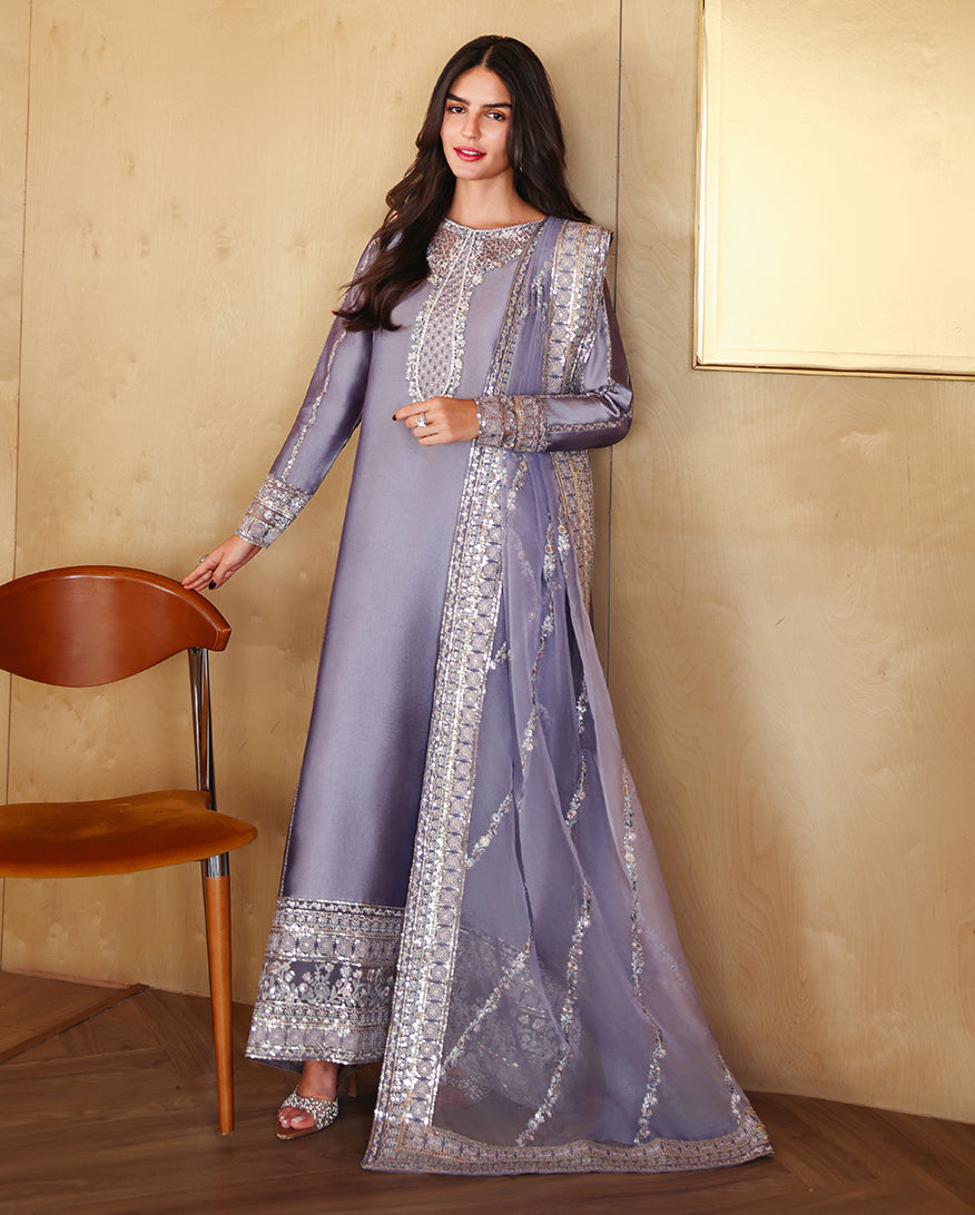 Buy MUSHQ | Zarminay 2026-Pret - "Aysel" Designer Dresses Is an exclusively available for online UK @lebaasonline. PAKISTANI WEDDING DRESSES ONLINE UK can be customized at Pakistani designer boutique in USA, UK, France, Dubai, Saudi, London. Get Pakistani & Indian velvet BRIDAL DRESSES ONLINE USA at Lebaasonline.