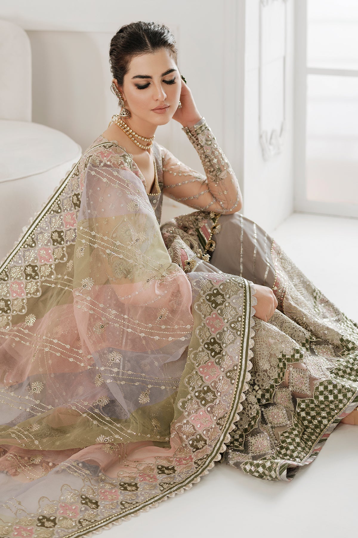Buy Baroque | Embroidered Net 3Pc Suit CH10-D08- Collection 2025 Online at Great Price! Available For UK, France & Germany. Baroque dresse from Pakistan & for SALE in the UK, USA, Manchester & London. Book now ready to wear & unstitched. Shop Wedding, festive, summer or winter branded outfits from Lebaasonline