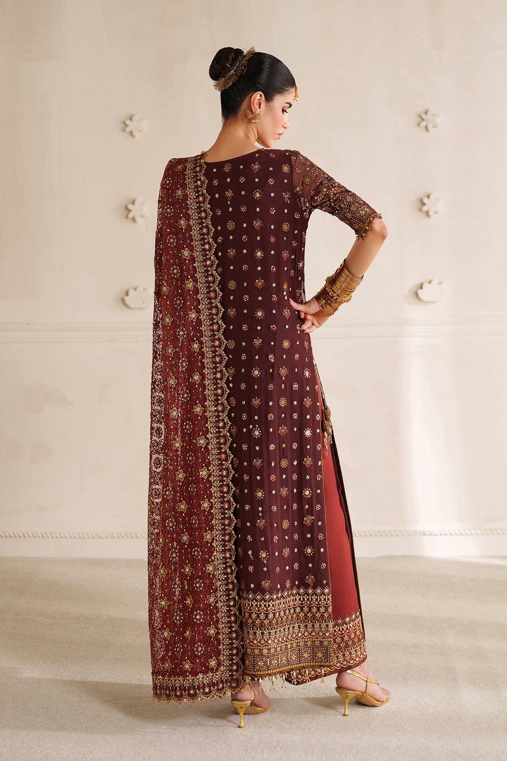 Buy Baroque | EMBROIDERED CHIFFON CH14-07. Online at Great Price! Available For UK, France & Germany. Baroque dresse from Pakistan & for SALE in the UK, USA, Manchester & London. Book now ready to wear & unstitched. Shop Wedding, festive, summer or winter branded outfits from Lebaasonline