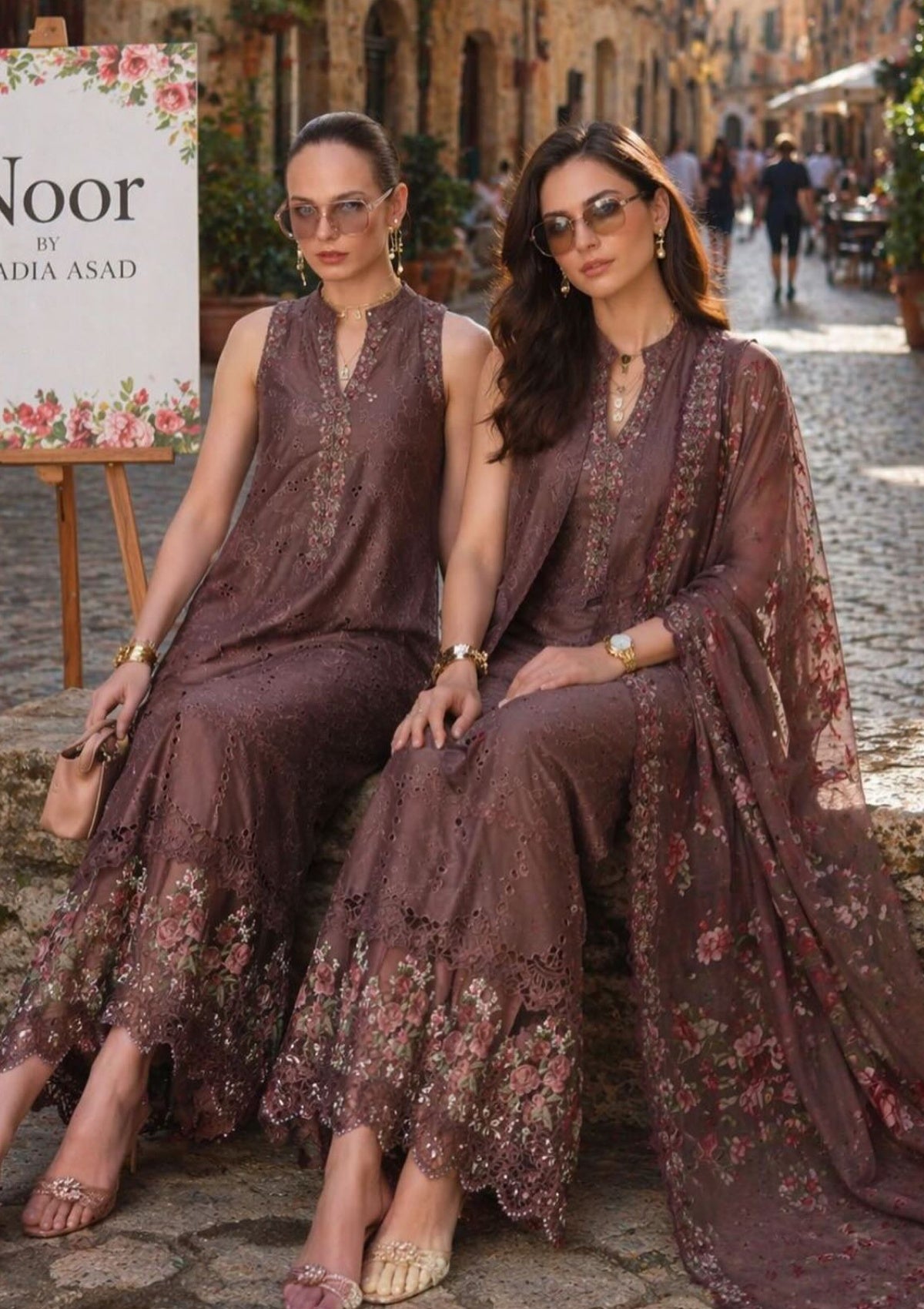 Noor by Saadia Asad Luxury Eid Schiffli Laserkari'26 D-03