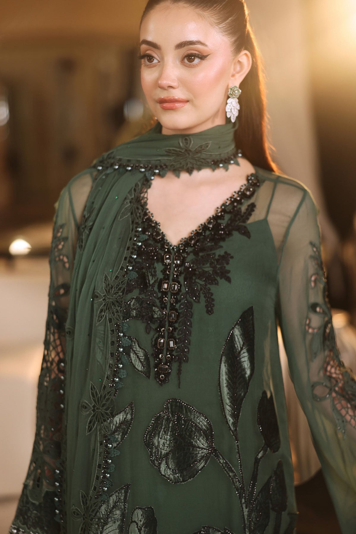Shop Maria.B Chiffon Collection 2026 | Royal Tea Affair at Lebaasonline.co.uk. Discover elegant Pakistani designer chiffon suits, luxurious embroidery and timeless festive styles with worldwide delivery.