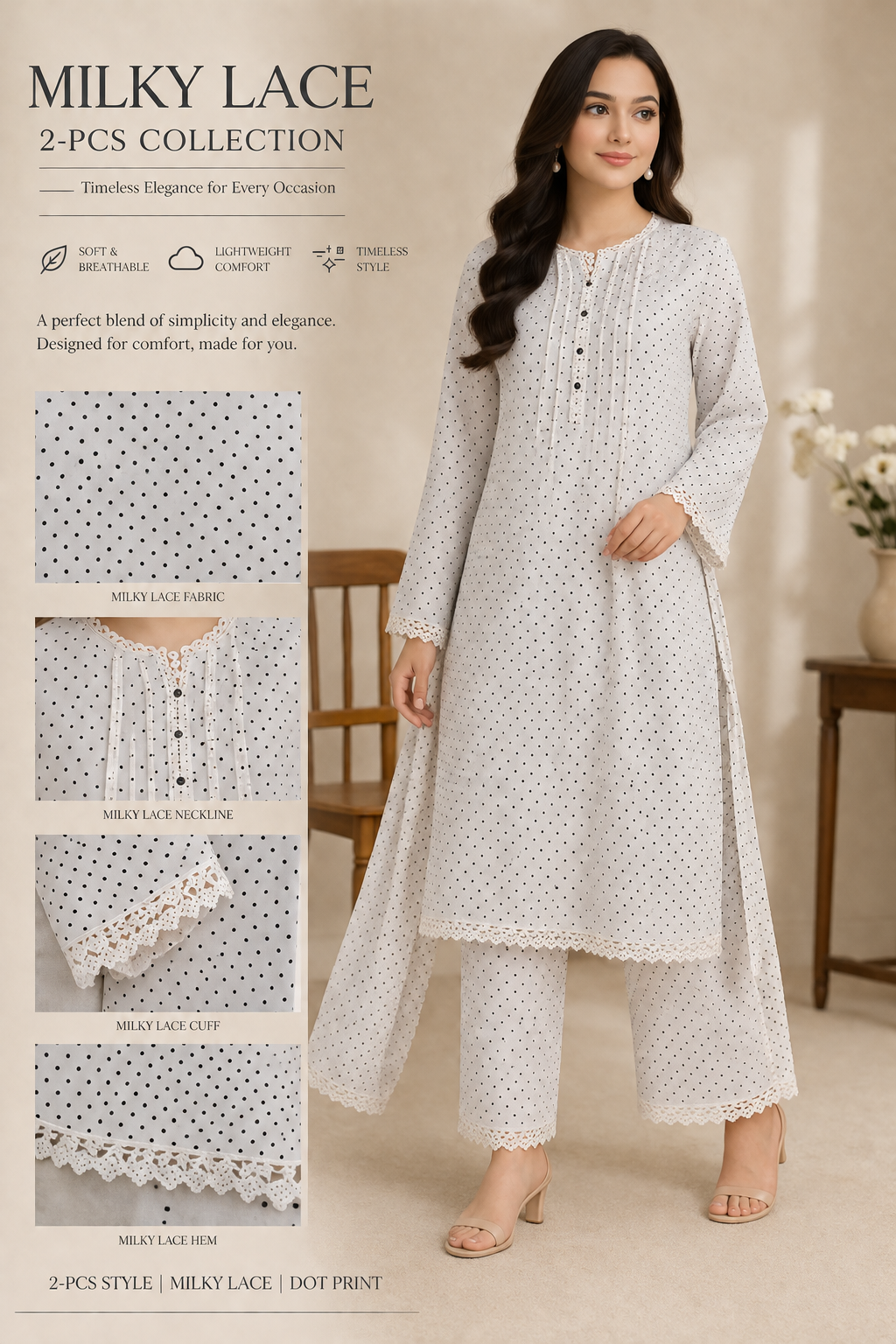 D1 Ayzal 2-Piece Pure Boski Printed Linen Collection