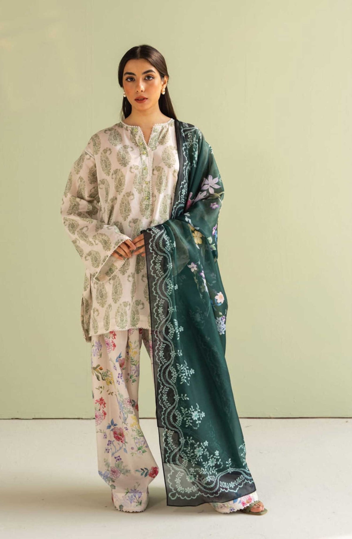 Buy Zara Shahjahan | Coco printed Lawn 2026( D-6A Paisley ) Pakistani Embroidered Clothes For Women at Our Online Designer Boutique UK, Indian & Pakistani Wedding dresses online UK, Asian Clothes UK Jazmin Suits USA, Baroque Chiffon Collection 2025 & Eid Collection Outfits in USA on express shipping available @ Lebaasonline.