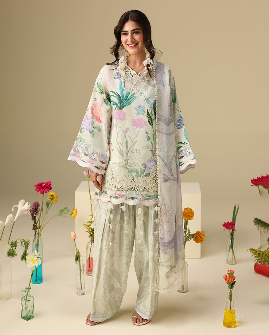Buy MUSHQ | Soleil 2026-Prints - "vanilla lush" Designer Dresses Is an exclusively available for online UK @lebaasonline. PAKISTANI WEDDING DRESSES ONLINE UK can be customized at Pakistani designer boutique in USA, UK, France, Dubai, Saudi, London. Get Pakistani & Indian velvet BRIDAL DRESSES ONLINE USA at Lebaasonline.