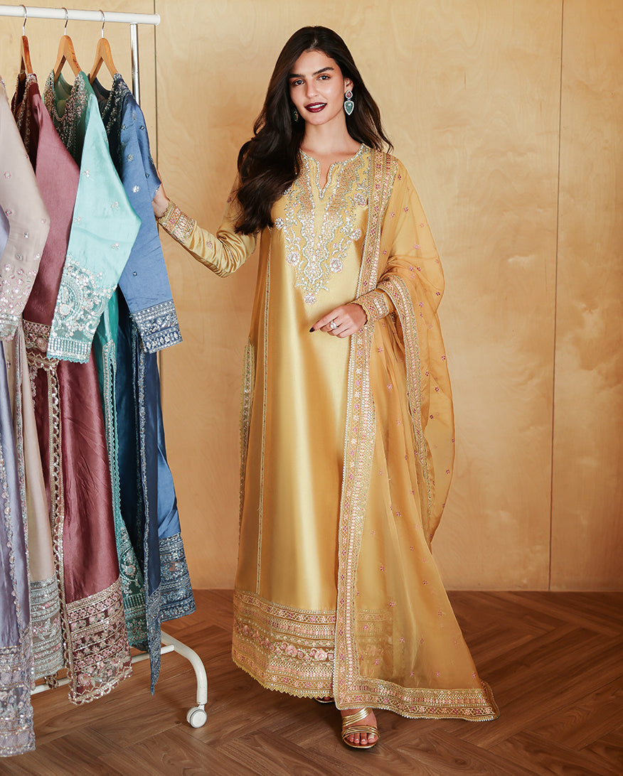 Buy MUSHQ | Zarminay 2026-Pret - "Ezel" Designer Dresses Is an exclusively available for online UK @lebaasonline. PAKISTANI WEDDING DRESSES ONLINE UK can be customized at Pakistani designer boutique in USA, UK, France, Dubai, Saudi, London. Get Pakistani & Indian velvet BRIDAL DRESSES ONLINE USA at Lebaasonline.