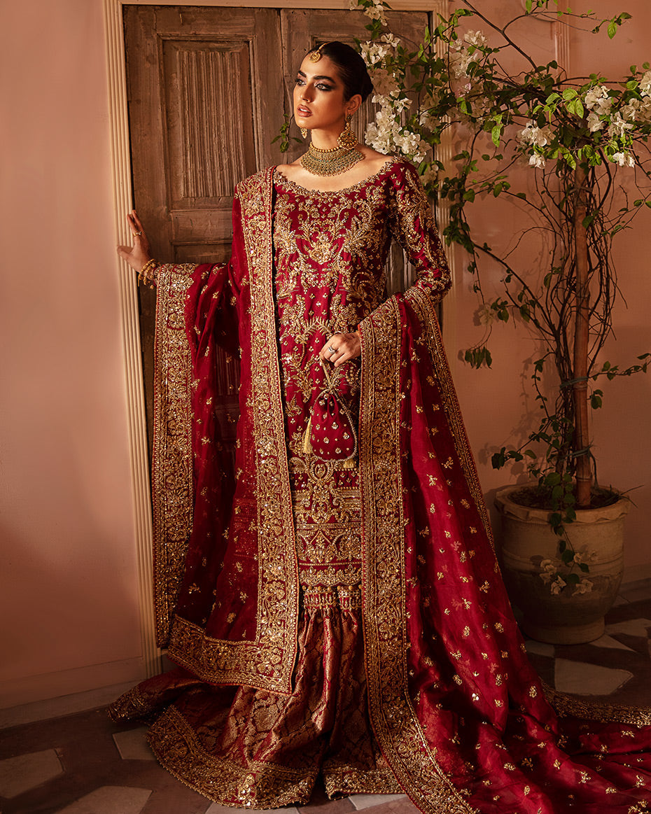 Buy Gulaal Bridal collection | Azrah B-12 Dress from Lebaasonline Pakistani Clothes Stockist in the UK @ best price- SALE Shop Gulaal Bridal 2026, Maria B Lawn 2025 Summer Suit, Pakistani Clothes Online UK for Wedding, Bridal Wear Indian & Pakistani Summer Dresses by Gulaal in the UK & USA at LebaasOnline
