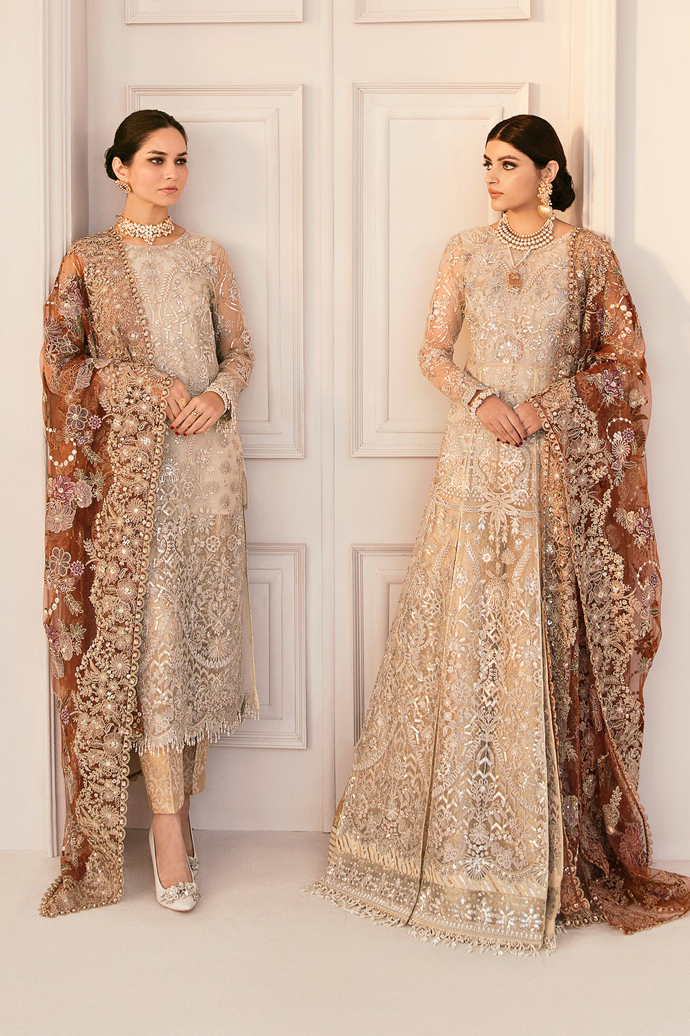 Buy Baroque | EMBROIDERED NET CH11-03 STITCHED- Collection 2025 Online at Great Price! Available For UK, France & Germany. Baroque dresse from Pakistan & for SALE in the UK, USA, Manchester & London. Book now ready to wear & unstitched. Shop Wedding, festive, summer or winter branded outfits from Lebaasonline