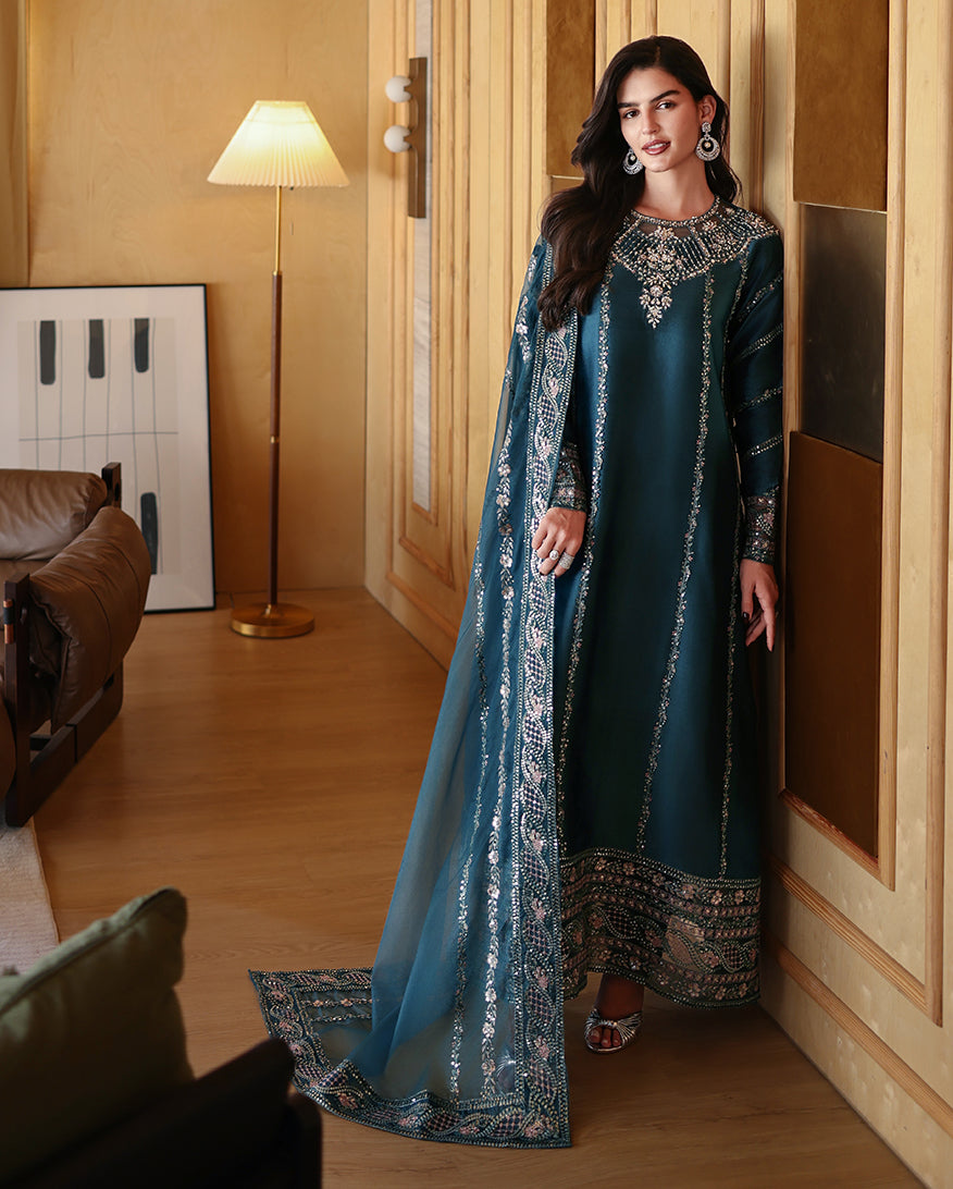 Buy MUSHQ | Zarminay 2026-Pret - "Cyra" Designer Dresses Is an exclusively available for online UK @lebaasonline. PAKISTANI WEDDING DRESSES ONLINE UK can be customized at Pakistani designer boutique in USA, UK, France, Dubai, Saudi, London. Get Pakistani & Indian velvet BRIDAL DRESSES ONLINE USA at Lebaasonline.