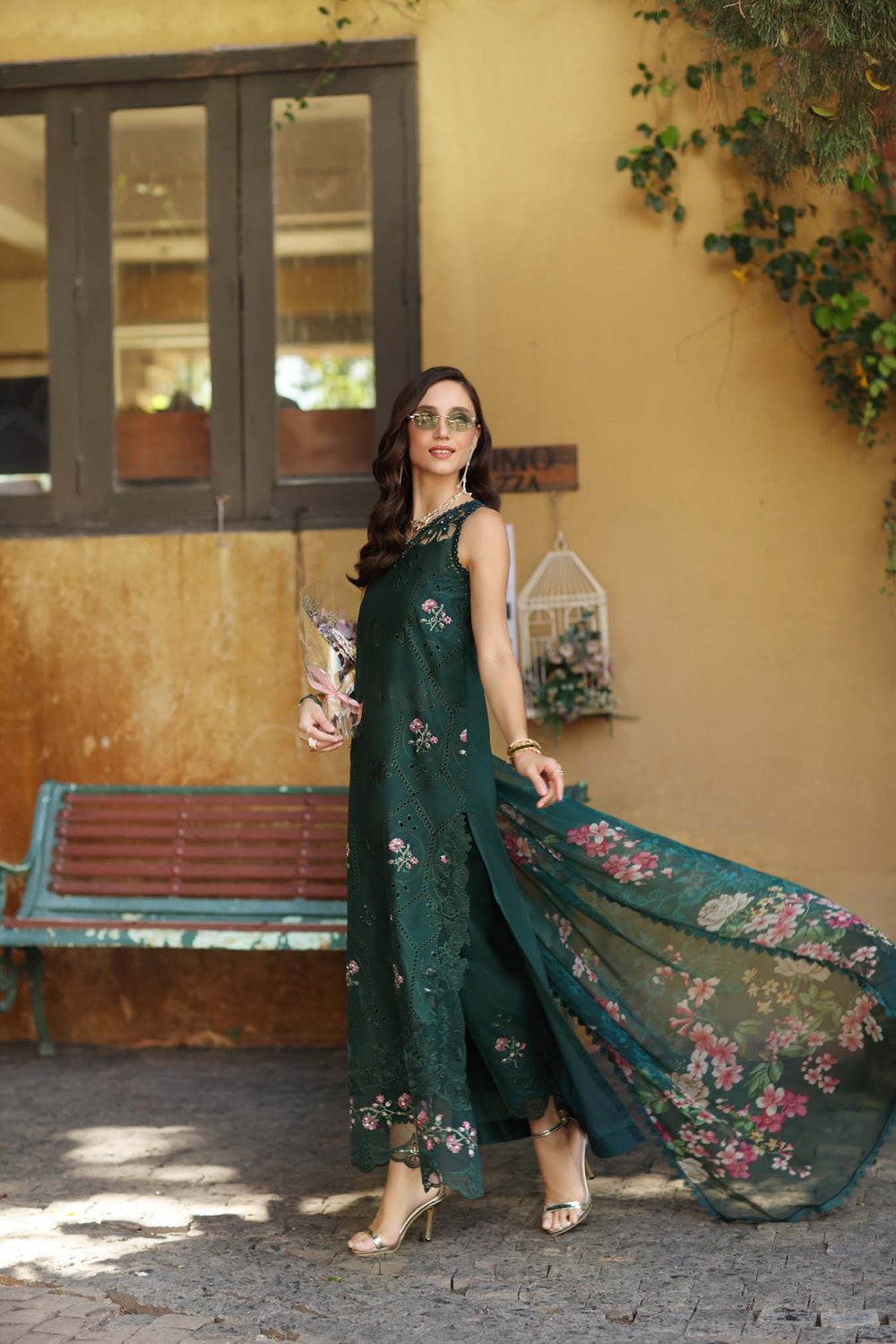Buy Noor Luxury Eid Schiffli Laserkari '26 - Vol 2 | D10 - Emerald Jewel Lawn Suit from Lebaasonline Largest Pakistani Clothes Stockist in the UK Shop Noor Pakistani Lawn 2026 EID COLLECTION Saira Shakira COLLECTION 2026 Afrozeh EID COLLECTION '26 ONLINE UK for Wedding, Party NIKAH OUTFIT Indian & Pakistani Summer Dresses UK USA UAE DUBAI Manchester