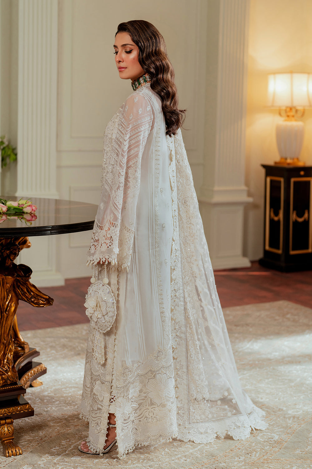 Buy Baroque | EMBROIDERED CHIFFON CH13-02 Online at Great Price! Available For UK, France & Germany. Baroque dresse from Pakistan & for SALE in the UK, USA, Manchester & London. Book now ready to wear & unstitched. Shop Wedding, festive, summer or winter branded outfits from Lebaasonline